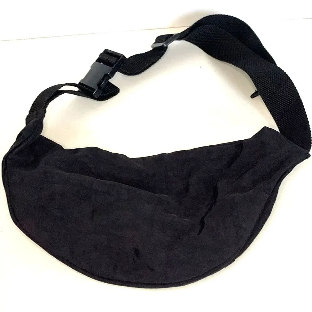 Woolrich Unisex Black Nylon Front Logo Fanny Pack Belt Bag
